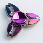 Rainbow Alloy Fidget Spinner - Cool Relax Toy For Teens & Adults Durable Edc Gadget Perfect Gift