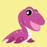Kids Painting By Numbers - Purple Baby Plesio