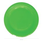 Large Dark Green Paper Plates Pack Of 20