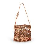 Copper Sequins Foldover Bag