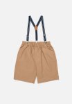 PoP Candy Suspender Shorts - Beige