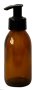 Monstera Amber Bottle With Black Pump - 100ml