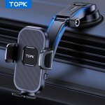 Topk D38-C Car Phone Holder Mount Upgraded Adjustable Horizontally And Vertically Cell Phone Holder For Car Dashboard Compatible