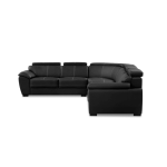 Modern L-shaped Sectional Sofa With Adjustable Headrests - Red