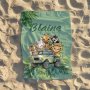 Swimming/bath Towel Safari Tropical Monster Leaf