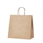 90GSM Kraft Gusseted Bag With Paper Twist Handles