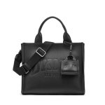 Hadlee Medium Logo Tote -black gold