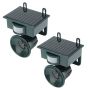 Set Of 2 Ultrasonic Solar Powered Bird Repeller Pest Control