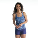 Women's Paisley Crossback Tankini Set