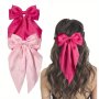 2PCS Bow Hair Clips For Teen Girls Satin Bows Hair Accessories For Birthday Prom Party