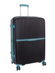 Traveler Large 4 Wheel Trolley Case Black