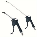 Heavy Duty Extended Reach Air Blow Gun With Double Hook Stainless Steel Air Duct Non-slip Handle And Plastic Tip - Manual Operat