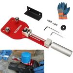 Gearoll 77750 Oil Filter Cutter Tool With Vise Jaw Plate Oil Filter Cutter Cutting Tool For Filter Cutting Range 2-3 8" To 5" Re