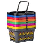 Plastic Shopping Basket Jumbo 36L Colour Options