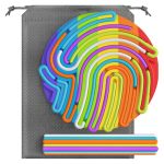 Sensory Activity Board Silicone Fidget Toy For Autistic adhd stress anxiety Silent Busy Pad For Kids & Adults Calming Come With