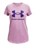 Girls' Ua Sportstyle Graphic Short Sleeve - Pacific Purple Yxs