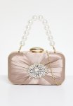 Moonstone Embrace Clutch Bag-brown