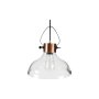 Pendant Lighting Industrial Look Range Antique Copper And Glass