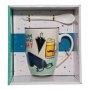 Fathers Day Mug & Spoon Gift Box Black Umbrella