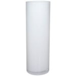 White Cylinder Vase 30X10CM