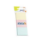 Stickn 38 X 50MM Assorted Pastel Notes 100 Sheets Per Pad 3 Pads Per Pack BOX-24