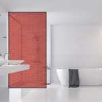 Rouge Frosted Shower Vinyl Panel Sticker