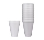 350ML Polystyrene White Cups 25PCS