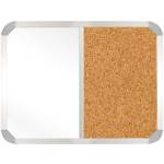 Non-magnetic Combination Whiteboard 900 600MM - Cork