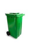 New Plastic Rubbish Bin – Wheelie Bin 240L – Lime Green- REC005LG