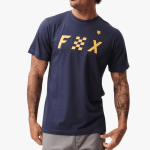 Fox Mens Checkered Short Sleeve Tee Summit Navy - 10XL