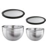 Bowl Set With Airtight Glass Lids 20 & 24CM 2 Piece