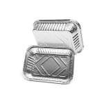 5 Pack 1.75LT Aluminium Foil Food Container Silver