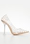 Fancy Pointed Toe Cake Stand Court Heel - Rose Gold