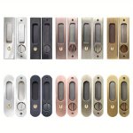1PC Moving Door Lock Door Lock With Hook Balcony Glass Door Hardware Handle Household Accessories Handle Kitchen Sliding Door Lo