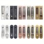 1PC Moving Door Lock Door Lock With Hook Balcony Glass Door Hardware Handle Household Accessories Handle Kitchen Sliding Door Lock