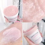 Meidian Peach Body Scrub - Exfoliating And Moisturizing Scrub For All Skin Types Alcohol-free Formula With Nourishing Ingredient
