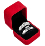 Beautiful Couple Ring Set - Adjustable Rings With Zirconia +gift Box -NJR18