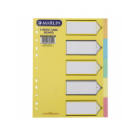 Marlin Esc File Dividers Indexes 160GSM Pastel Board: 5