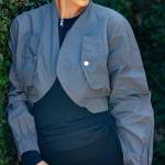 Curve Crop Jacket Charcoal - Grey XL