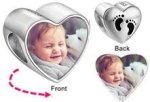 CAS101922 - 925 Sterling Silver Personalized Photo Charm