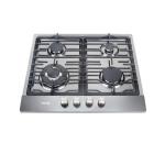 Totai – 60CM 4 Burner Gas Hob Black Stainless Steel – 03 TS4BNR-BSS