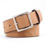 Women Leather Belts For Jeans Luxury Brand Designer Belts Female Square Metal Pin Buckle Belt
