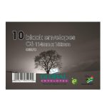 C6 Envelopes Black 10S