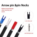 4.2MM Carbon Shaft Archery Pin Nocks - Suitable For Recurve Bows And Arrows - Abs Material - Hunting And Shooting Accessories