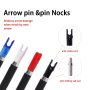 4.2MM Carbon Shaft Archery Pin Nocks - Suitable For Recurve Bows And Arrows - Abs Material - Hunting And Shooting Accessories