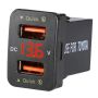 36W Fast Car Charger With Red Voltage Waterproof Compatible With Toyota