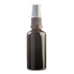 50ML Black Glass Aromatherapy Bottle With Serum Pump - Black 18 410