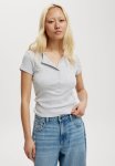 Cotton On Christy Henley Tee - Grey Marle