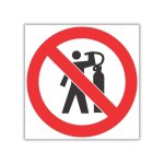 No Use Of Compressed-air To Dust Body Safety Sign PV11