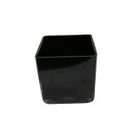 Square Vase 12X12CM - Black